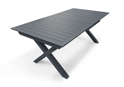 Table De Jardin En Aluminium Gris Anthracite Floride Maisons Du Monde