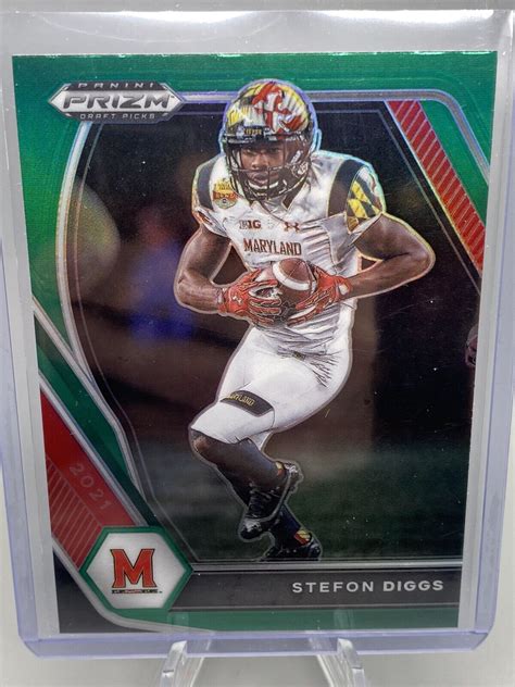 STEFON DIGGS 2021 PRIZM DRAFT PICKS 37 GREEN BILLS SP Free Shipping EBay