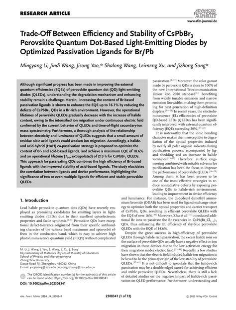 TradeOff Between Efficiency And Stability Of CsPbBr3 Perovskite