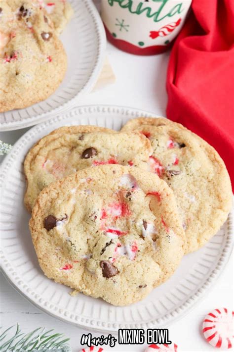 Peppermint Chocolate Chip Cookies Maria S Mixing Bowl