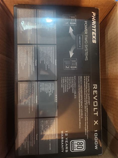 New Unopened Phanteks Revolt X Ph P Ps Plus Platinum W Dual