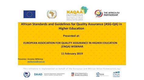 PDF African Standards And Guidelines For Quality Assurance