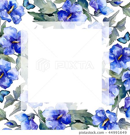 Blue Frame Flower Border Design / .amazing border designs, simple paper ...