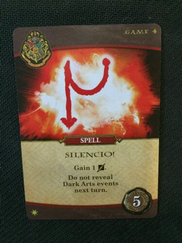 Harry Potter Hogwarts Battle Deck Promo Spell Card Silencio Ccghouse Ebay