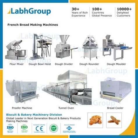 Stainless Steel Ss Automatic French Bread Making Machines Production