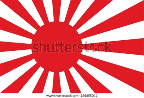 Japanese Navy Flag Stock Vector (Royalty Free) 126855011