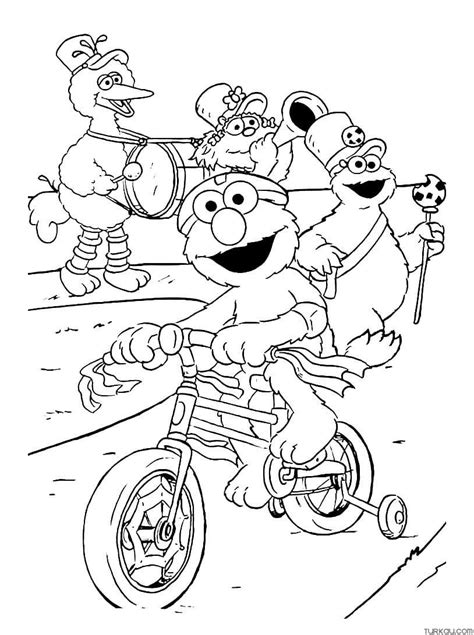 Sesame Street Elmo Coloring Page Turkau