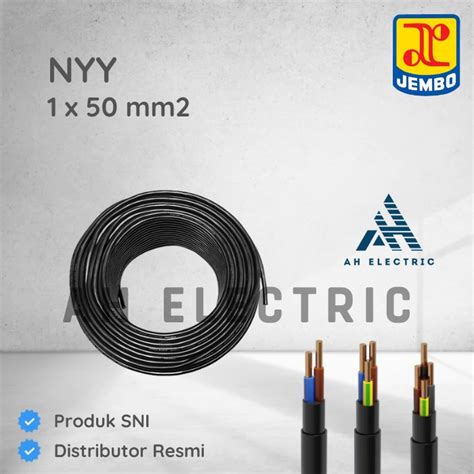 Jual Kabel Listrik Tunggal Kawat NYY 1x50 Mm Jembo METERAN NYY 1x50