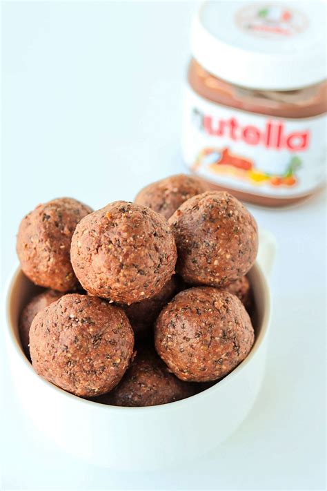 Nutella Peanut Butter Energy Balls That Spicy Chick