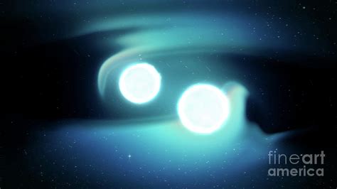 Binary Neutron Stars Photograph By Nasa Science Photo Library Fine