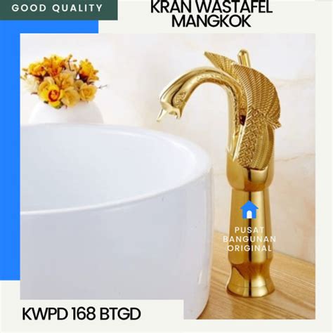 Jual KRAN WASTAFEL MANGKOK CUCI TANGAN MIXER PANAS DINGIN GOLD EMAS