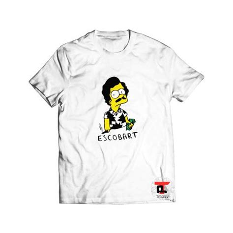 Pablo Escobar Bart Simpson Mens Tee Shirts T Shirt Look Cool Make You Smile Cute Designs