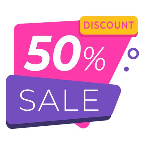 50 Discount Label Colorful Png And Svg Design For T Shirts