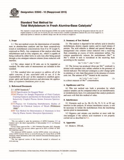 Astm D Standard Test Method For Total Molybdenum In Hot Sex Picture