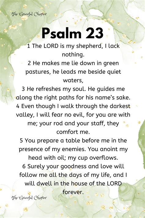 Psalm 23 Prayer Card Serenity Prayer Card Catholic Ho Vrogue Co/divine