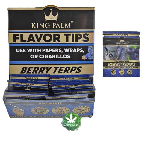 King Palm Berry Flavor Tip Terps Ganja West Online Dispensary Shop