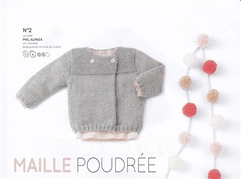 Gilet Petit Enfant Phil Alpaga Perles Roses