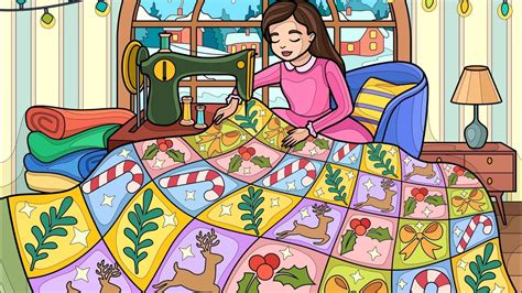 Hey Color App Paint By Numbers Colour With Me Woman Quilting Coloring