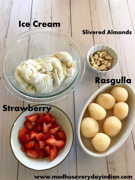 Rasgulla Ice Cream Recipe, Easy Rasgulla dessert recipes