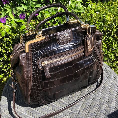 Coach Dark Chocolate Brown Satchel Gem