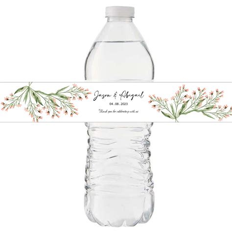 Wedding Water Bottle Labels: Stunning Custom Designs