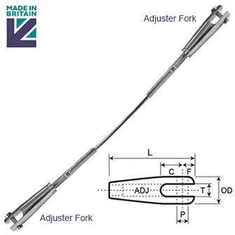 Architectural Adjuster Fork System Stainless Steel S3i Group