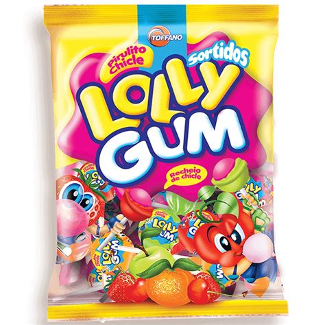 Pirulito Lolly Gum Frutas Sortido 600g Toffano Shopee Brasil