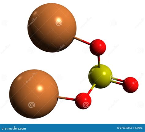 3D Image of Potassium Sulfite Skeletal Formula Stock Illustration ...