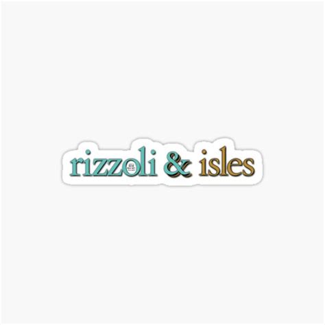 "Rizzoli and Isles " Sticker for Sale by shortywhoruns | Redbubble