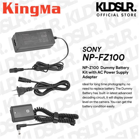 Kingma Np Fz Pack Battery And Lcd Dual Charger Kit For Sony Ilce