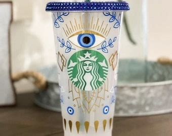 Evil Eye 20oz Skinny Tumbler I Evil Eye Starbucks Cup I Evil Etsy