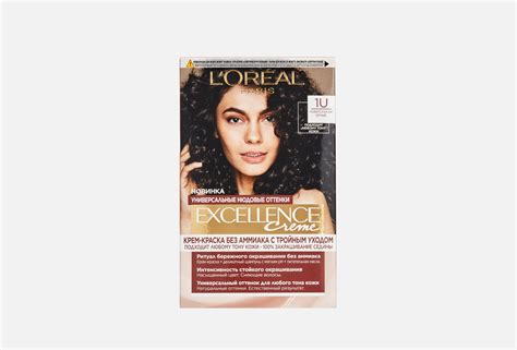 L'Oreal Paris крем-краска для волос Excellence Crème 1U, Универсальный ...