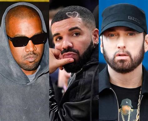 Spotify Reveals Most Streamed Rappers Of Drake Eminem