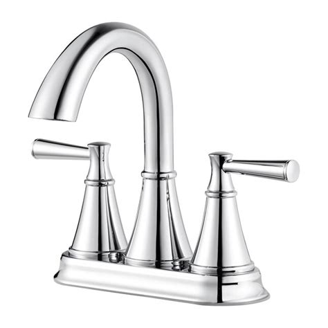 Pfister Cantara Polished Chrome 4 In Centerset 2 Handle Watersense Bathroom Sink Faucet With