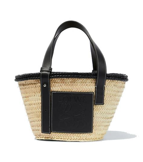 Loewe Paula S Ibiza Small Leather Trimmed Basket Tote Loewe