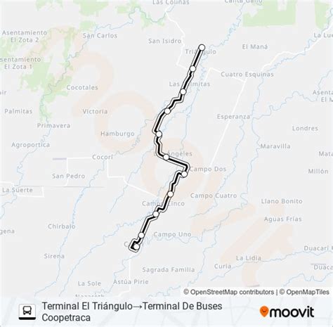 Ruta Cariari El Triangulo Horarios Paradas Y Mapas Terminal El