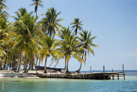 Isla Para So Ed N Puesta De Sol Palmeras Guna Yala Kuna Yala San