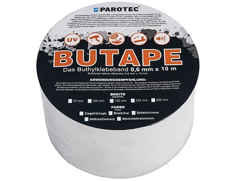 Taśma dekarska butylowa Butape Alu Parotec 0 6mm x 100mm x 10mb