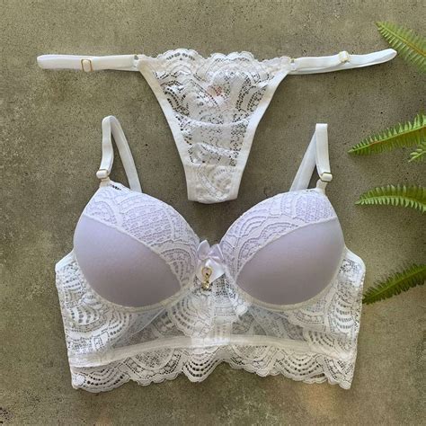 Conjunto De Lingerie Fascino Branco Dolce Pecado