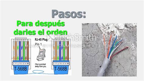 Cómo Elaborar Un Cable Utp Categoría 5 Youtube