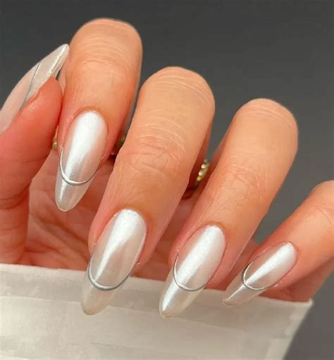 20 Stunning Chrome French Tip Nails Designs To Try In Summer 2023