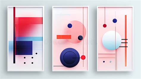 Set of Abstract Geometric Shapes Stock Illustration - Illustration of ...