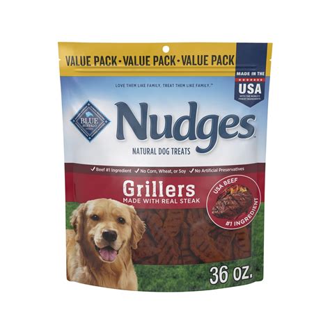 Blue Buffalo Nudges Grillers Natural Dog Treats with Real USA Beef