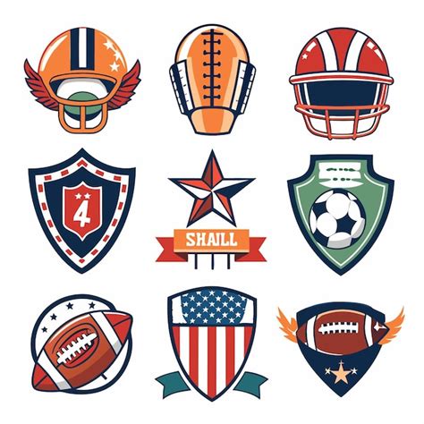 Los Logotipos Del F Tbol Americano Una Colecci N De Emblemas Deportivos