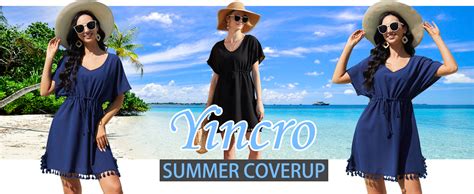 Yincro Women Swimsuit Coverup Bathing Suit Cover Ups For Swimwear Bikini Beach Dress At