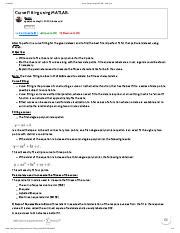 Curve Fitting Using Matlab Skill Lync Pdf Curve Fitting