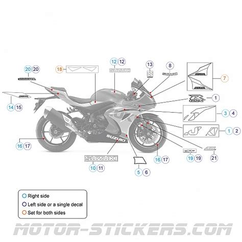 Suzuki Gsx R Rz Pegatinas