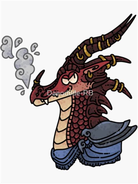 "Skywing wings of fire wof dragon fantasy art mythical creature cute " Sticker for Sale by ...