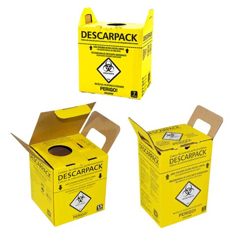 Caixa Coletora Descarpack L Para Agulhas E Laminas Shopee Brasil