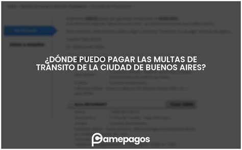 Dónde puedo pagar las multas de tránsito de la Ciudad de Buenos Aires